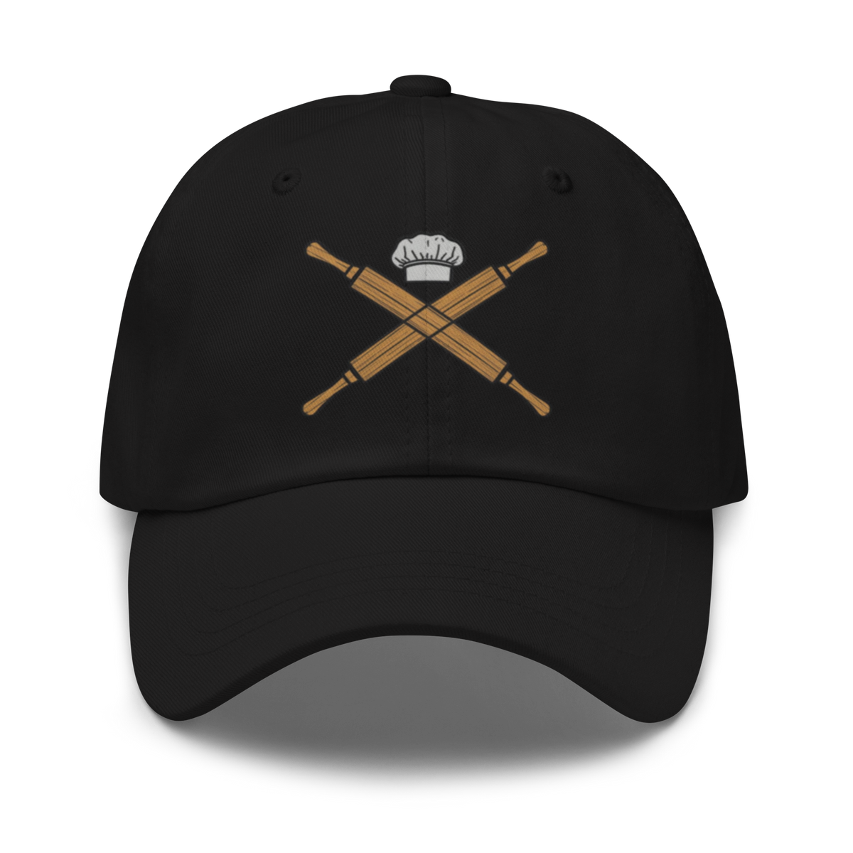 Rolling Pin Crossed V1 | Dad hat Black Apparel > Hats & Caps ZomaModa