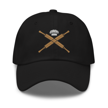 Rolling Pin Crossed V1 | Dad hat Black Apparel > Hats & Caps ZomaModa