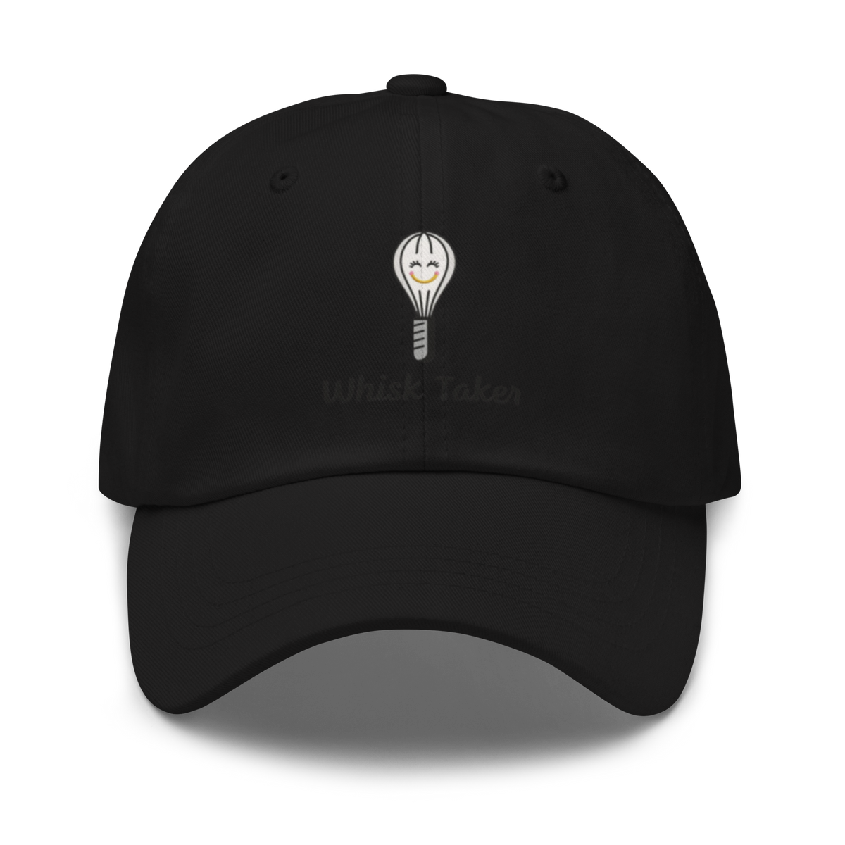 Whisk & Smile V1 | Dad hat Black Apparel > Hats & Caps ZomaModa
