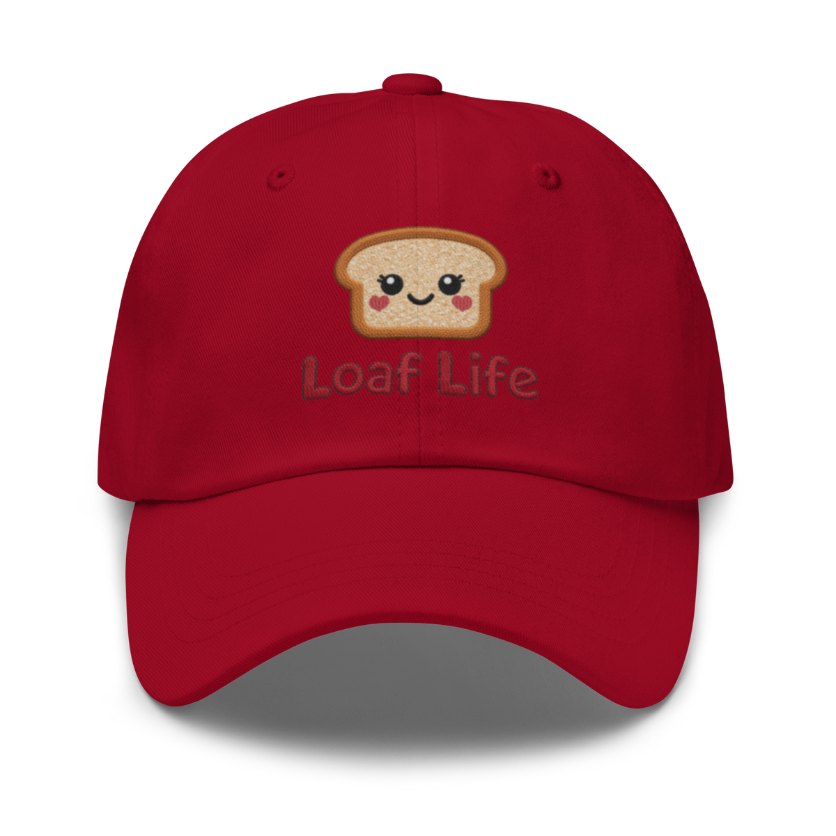 Bread Loaf Smiley V4 | Dad hat Cranberry Apparel > Hats & Caps ZomaModa