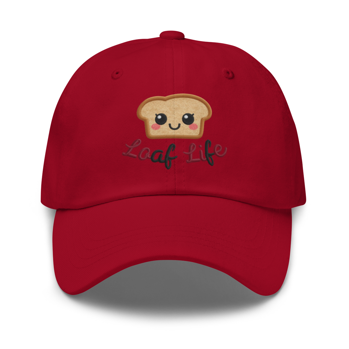 Bread Loaf Smiley V3 | Dad hat Cranberry Apparel > Hats & Caps ZomaModa