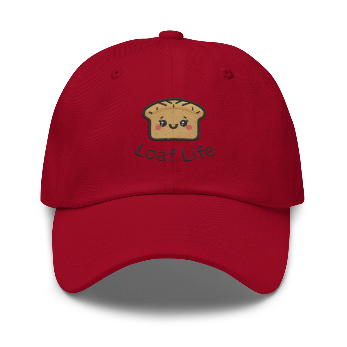 Bread Loaf Smiley V2 | Dad hat Cranberry Apparel > Hats & Caps ZomaModa