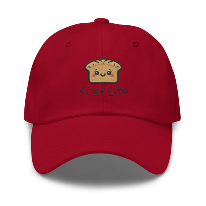 Bread Loaf Smiley V2 | Dad hat Cranberry Apparel > Hats & Caps ZomaModa