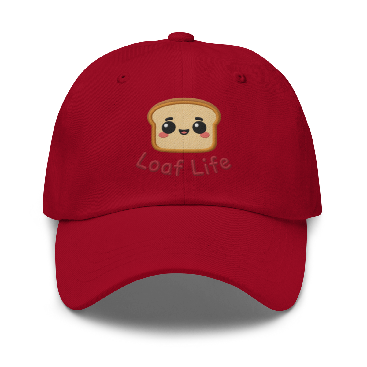 Bread Loaf Smiley V1 | Dad hat Cranberry Apparel > Hats & Caps ZomaModa