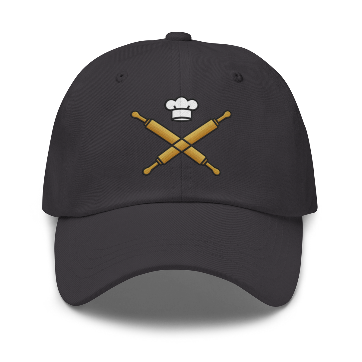 Rolling Pin Crossed V4 | Dad hat Dark Grey Apparel > Hats & Caps ZomaModa