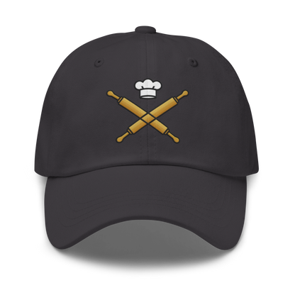 Rolling Pin Crossed V4 | Dad hat Dark Grey Apparel > Hats & Caps ZomaModa