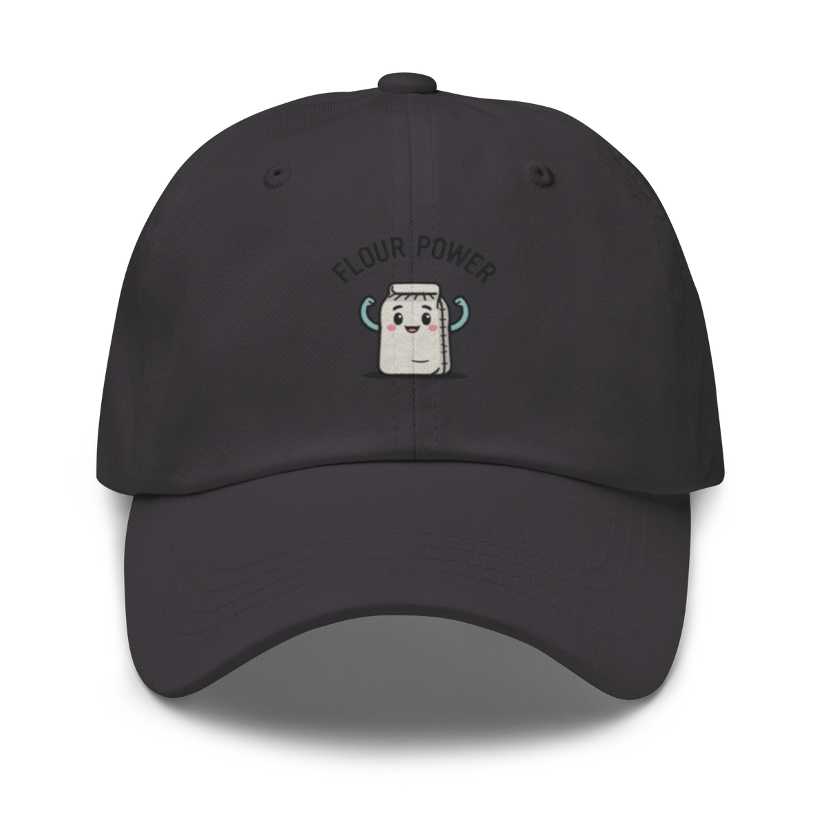 Flour Power V4 | Dad hat Dark Grey Apparel > Hats & Caps ZomaModa