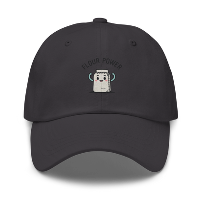 Flour Power V4 | Dad hat Dark Grey Apparel > Hats & Caps ZomaModa
