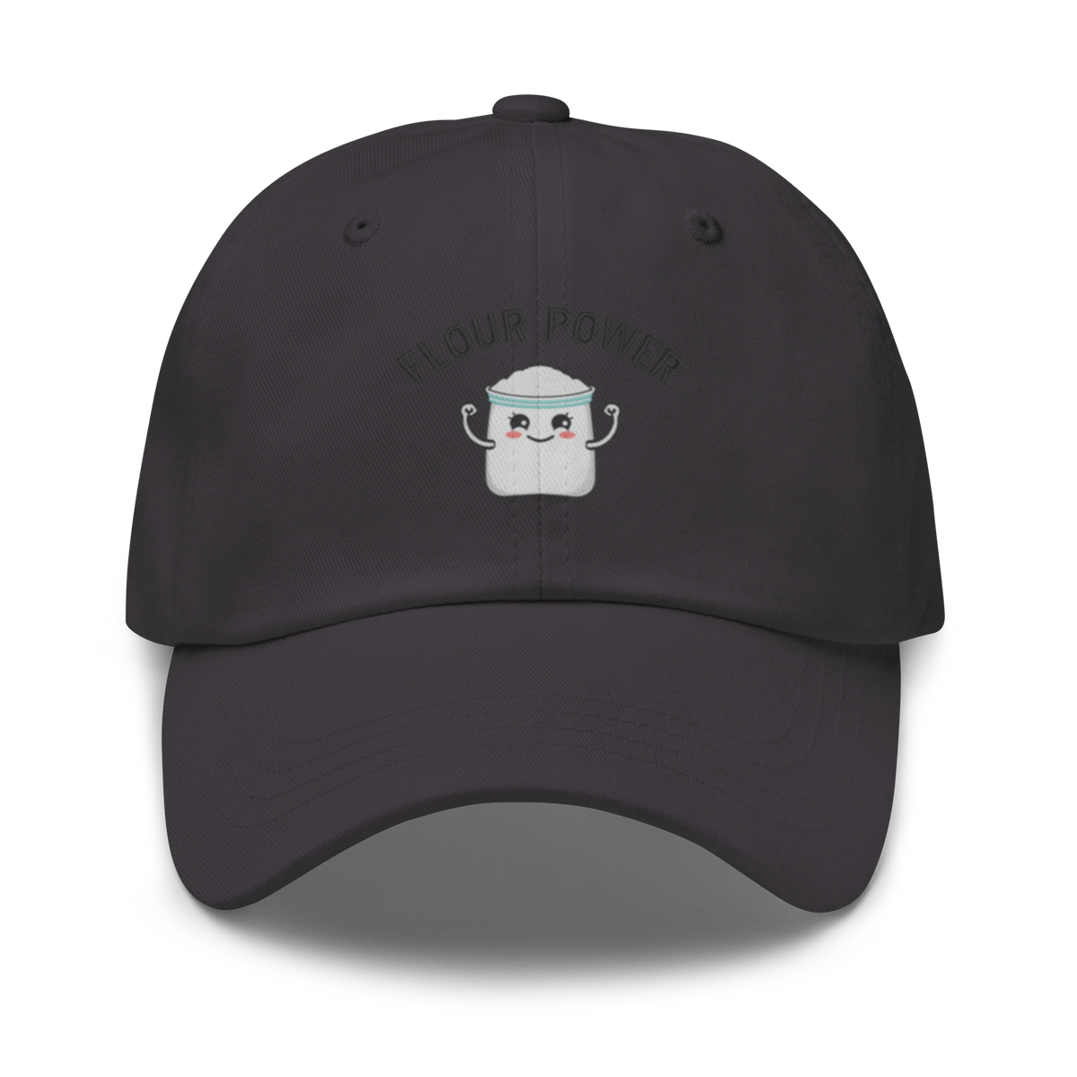 Flour Power V2 | Dad hat Dark Grey Apparel > Hats & Caps ZomaModa