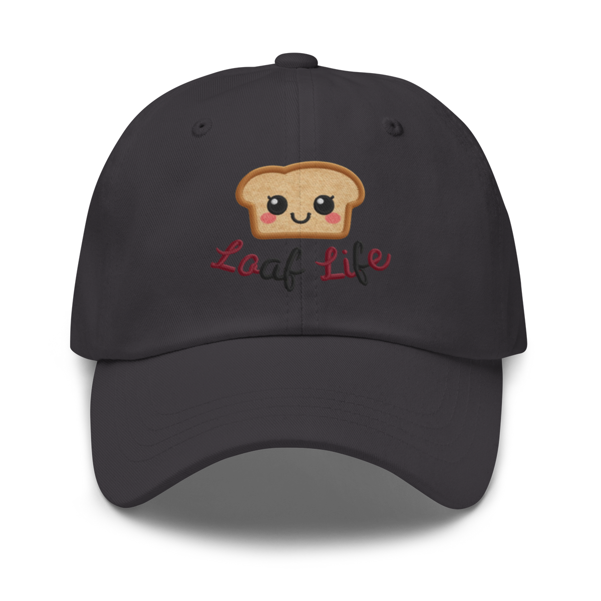 Bread Loaf Smiley V3 | Dad hat Dark Grey Apparel > Hats & Caps ZomaModa