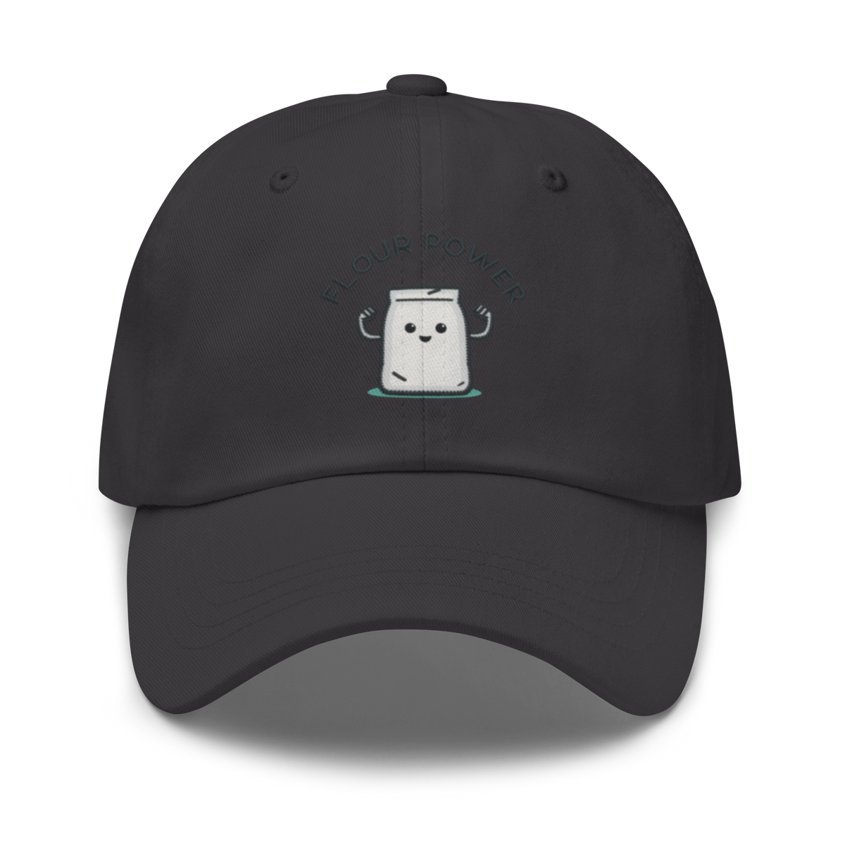Flour Power V1 | Dad hat Dark Grey Apparel > Hats & Caps ZomaModa