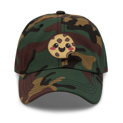 Cookie Face V4 | Dad hat Green Camo Apparel > Hats & Caps ZomaModa