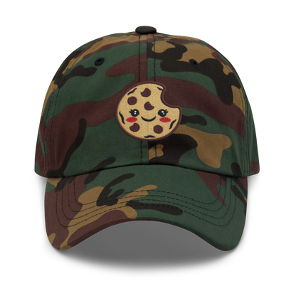 Cookie Face V3 | Dad hat Green Camo Apparel > Hats & Caps ZomaModa