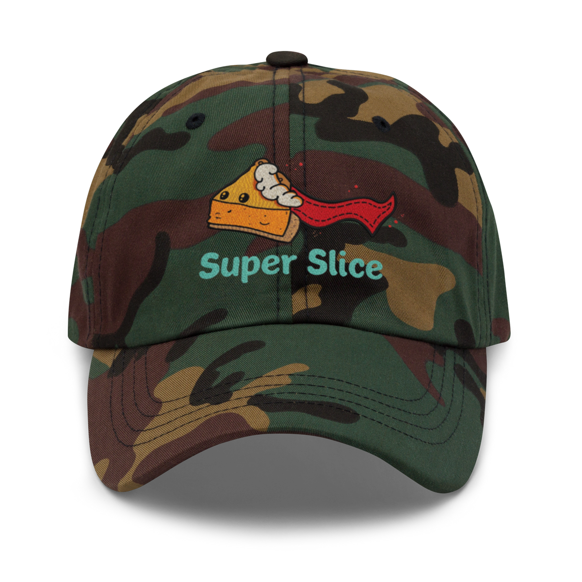 Pie Slice Hero V3 | Dad hat Green Camo Apparel > Hats & Caps ZomaModa