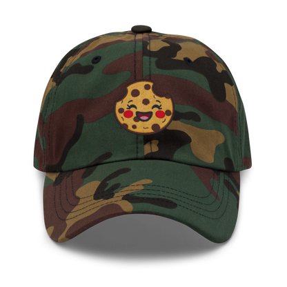 Cookie Face V2 | Dad hat Green Camo Apparel > Hats & Caps ZomaModa