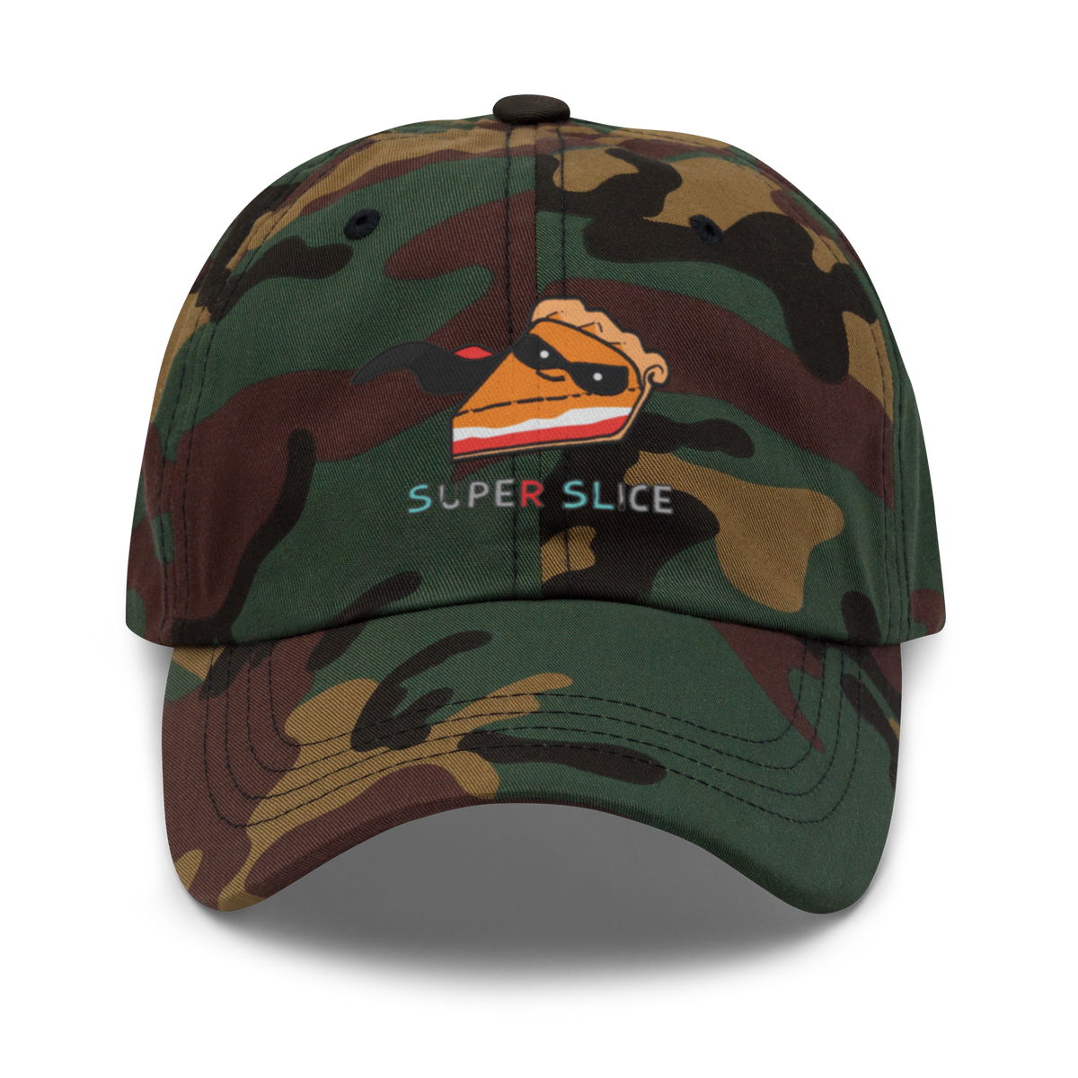 Pie Slice Hero V2 | Dad hat Green Camo Apparel > Hats & Caps ZomaModa