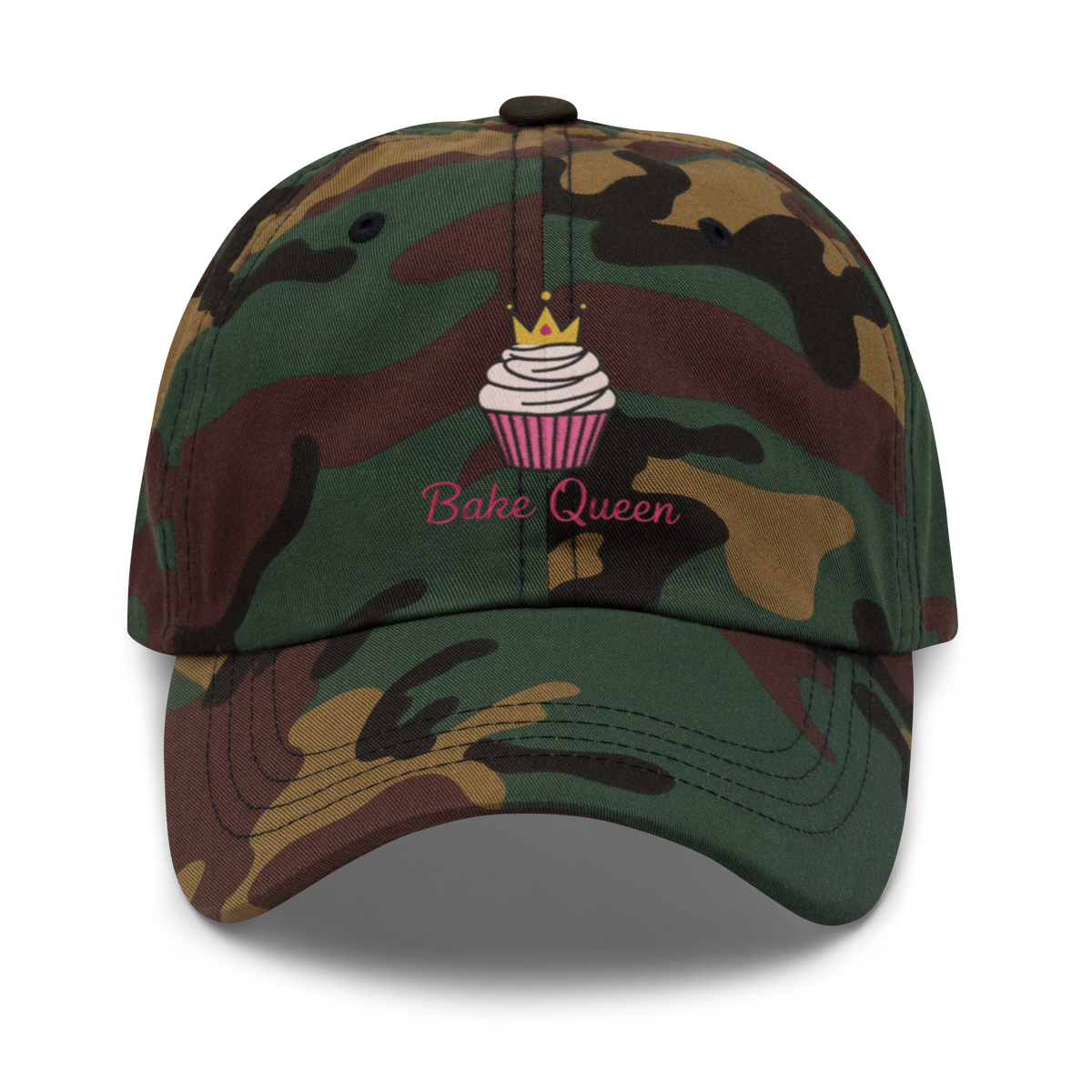Cupcake Crown V1 | Dad hat Green Camo Apparel > Hats & Caps ZomaModa