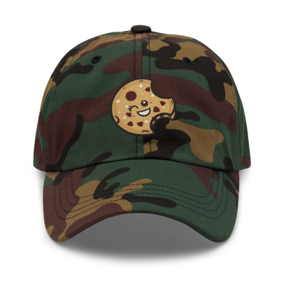 Cookie Face V1 | Dad hat Green Camo Apparel > Hats & Caps ZomaModa