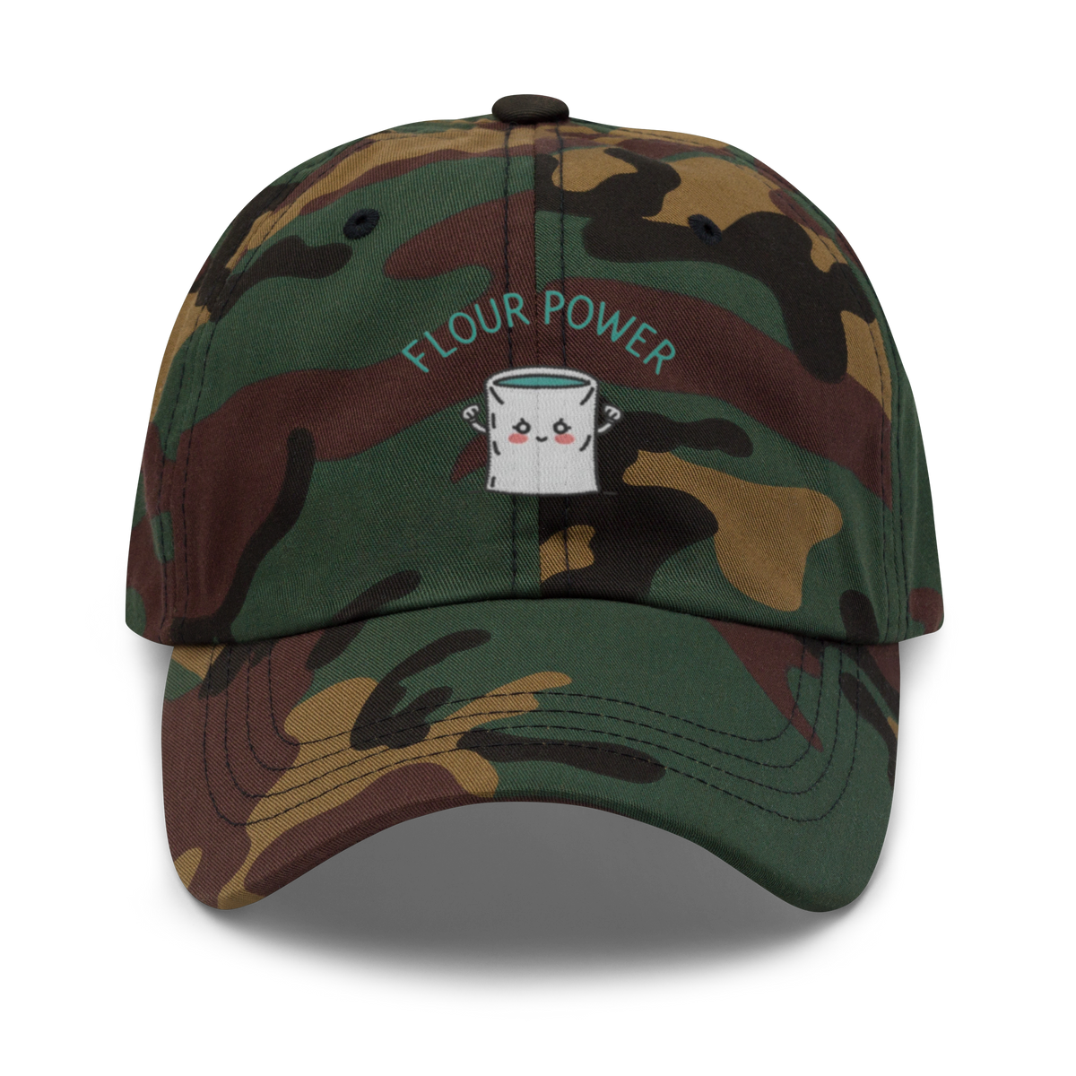 Flour Power V3 | Dad hat Green Camo Apparel > Hats & Caps ZomaModa