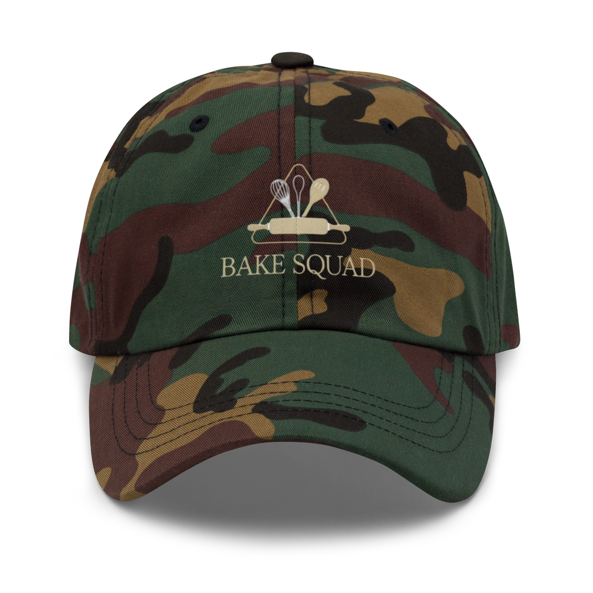 Bake Squad V2 | Dad hat Green Camo Apparel > Hats & Caps ZomaModa