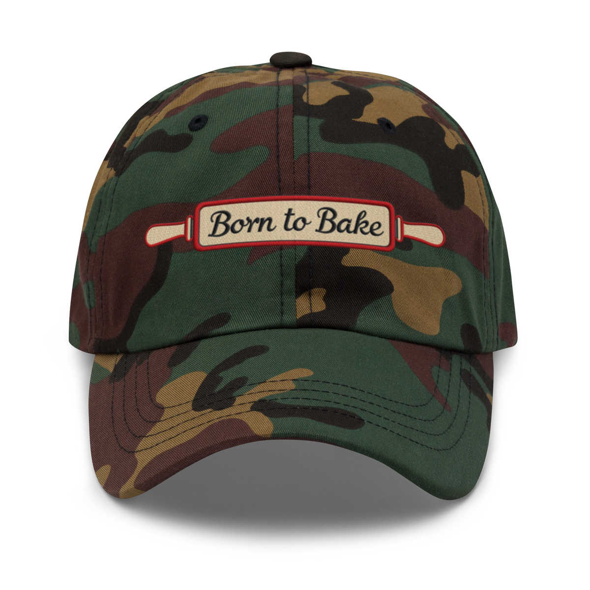 Rolling Pin V3 | Dad hat Green Camo Apparel > Hats & Caps ZomaModa