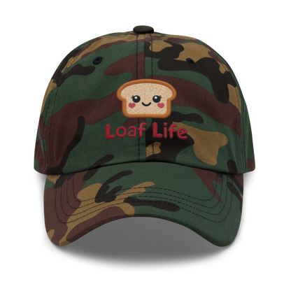 Bread Loaf Smiley V4 | Dad hat Green Camo Apparel > Hats & Caps ZomaModa