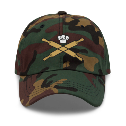 Rolling Pin Crossed V3 | Dad hat Green Camo Apparel > Hats & Caps ZomaModa