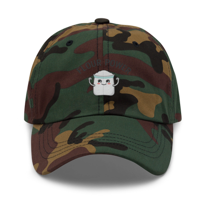 Flour Power V2 | Dad hat Green Camo Apparel > Hats & Caps ZomaModa