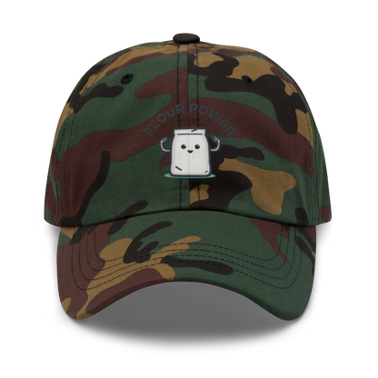 Flour Power V1 | Dad hat Green Camo Apparel > Hats & Caps ZomaModa