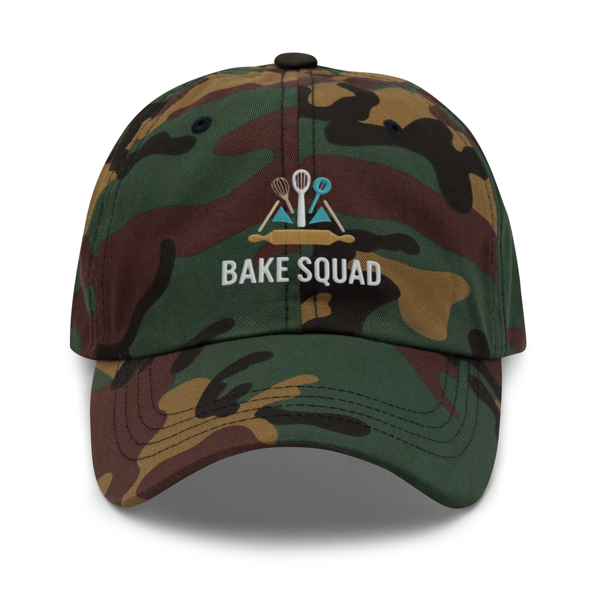 Bake Squad V1 | Dad hat Green Camo Apparel > Hats & Caps ZomaModa