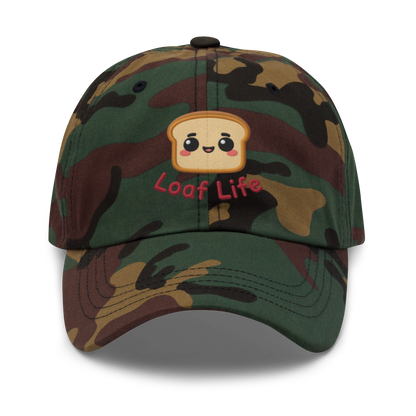 Bread Loaf Smiley V1 | Dad hat Green Camo Apparel > Hats & Caps ZomaModa