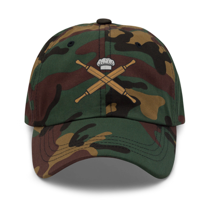 Rolling Pin Crossed V1 | Dad hat Green Camo Apparel > Hats & Caps ZomaModa