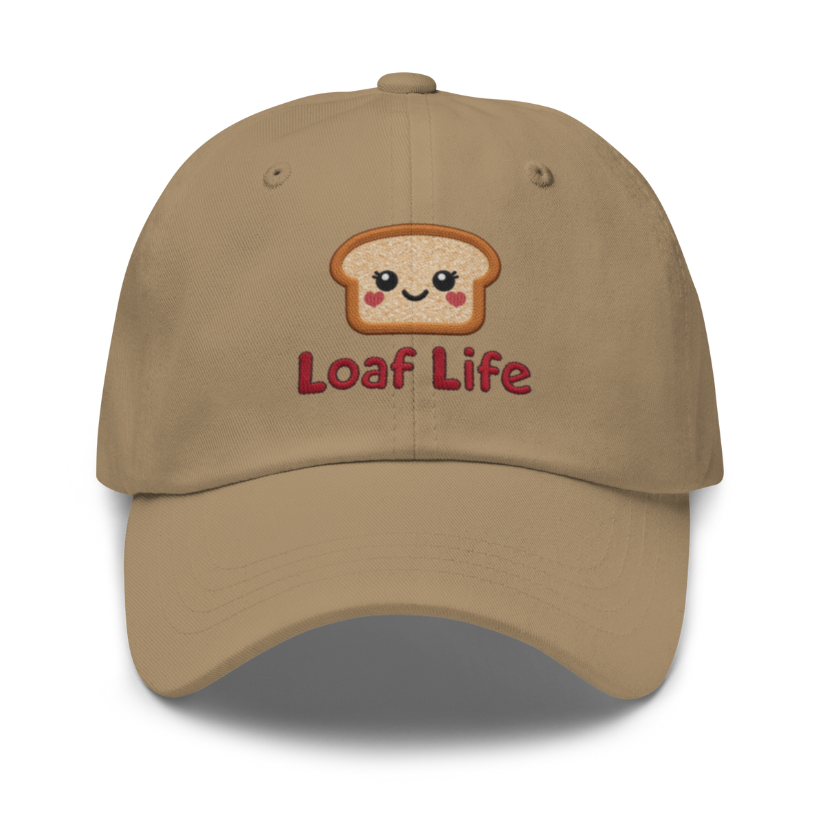 Bread Loaf Smiley V4 | Dad hat Khaki Apparel > Hats & Caps ZomaModa