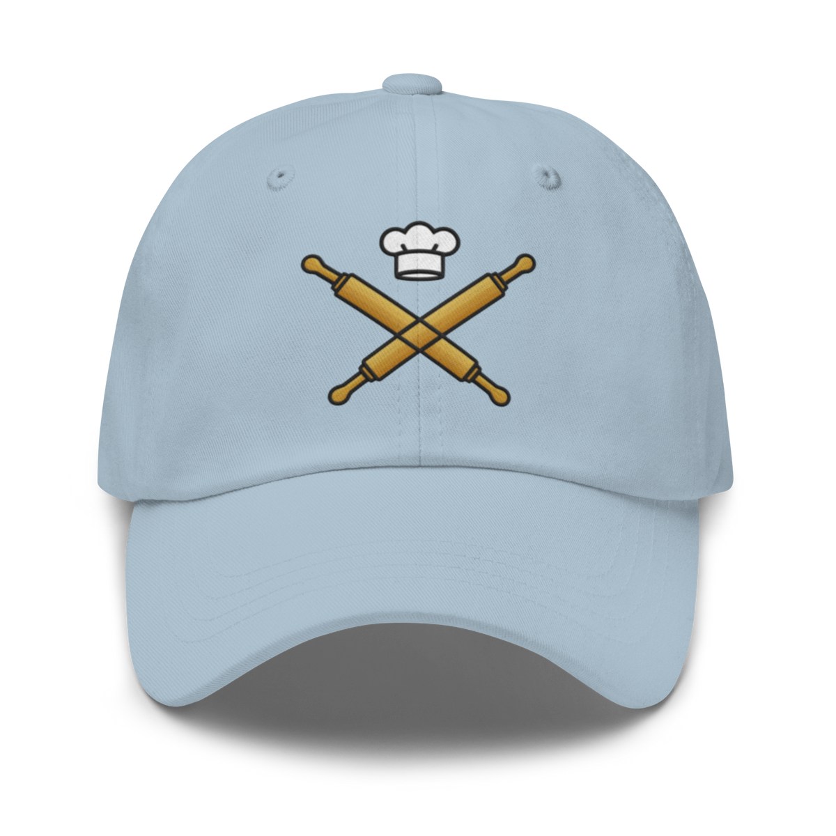 Rolling Pin Crossed V4 | Dad hat Light Blue Apparel > Hats & Caps ZomaModa