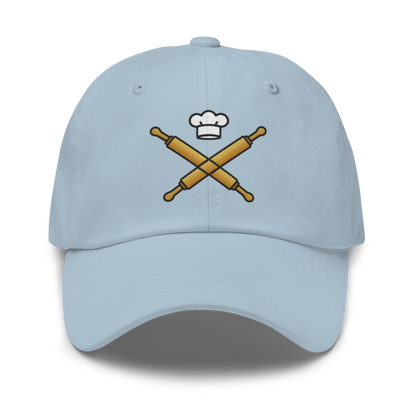 Rolling Pin Crossed V4 | Dad hat Light Blue Apparel > Hats & Caps ZomaModa