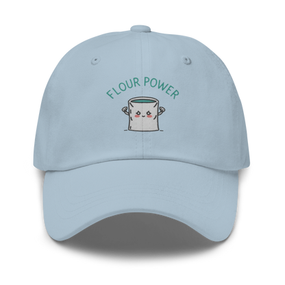 Flour Power V3 | Dad hat Light Blue Apparel > Hats & Caps ZomaModa