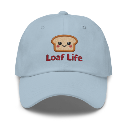 Bread Loaf Smiley V4 | Dad hat Light Blue Apparel > Hats & Caps ZomaModa