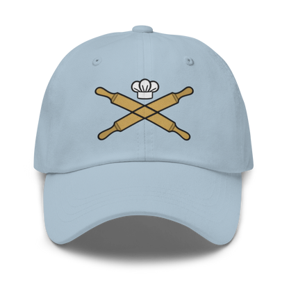 Rolling Pin Crossed V3 | Dad hat Light Blue Apparel > Hats & Caps ZomaModa
