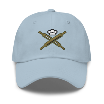 Rolling Pin Crossed V2 | Dad hat Light Blue Apparel > Hats & Caps ZomaModa