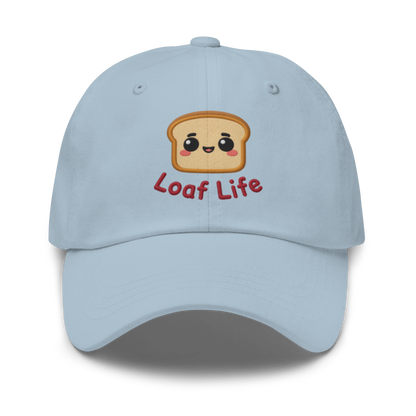Bread Loaf Smiley V1 | Dad hat Light Blue Apparel > Hats & Caps ZomaModa