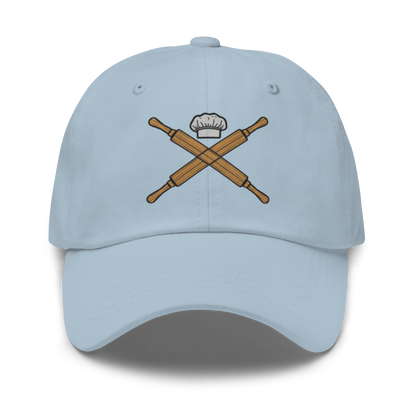 Rolling Pin Crossed V1 | Dad hat Light Blue Apparel > Hats & Caps ZomaModa