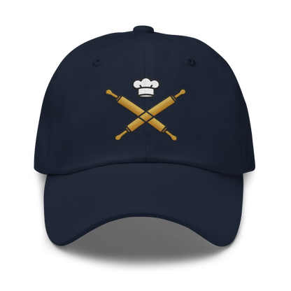 Rolling Pin Crossed V4 | Dad hat Navy Apparel > Hats & Caps ZomaModa