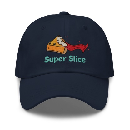 Pie Slice Hero V3 | Dad hat Navy Apparel > Hats & Caps ZomaModa