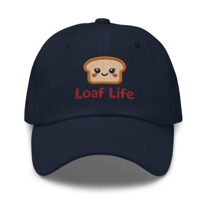 Bread Loaf Smiley V4 | Dad hat Navy Apparel > Hats & Caps ZomaModa