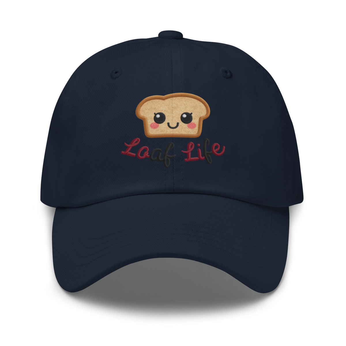 Bread Loaf Smiley V3 | Dad hat Navy Apparel > Hats & Caps ZomaModa