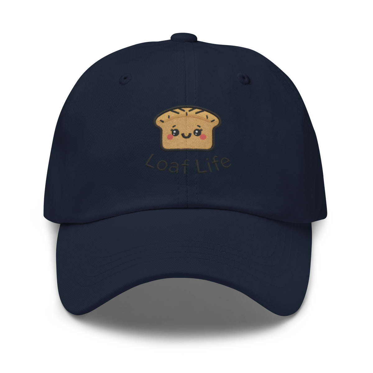 Bread Loaf Smiley V2 | Dad hat Navy Apparel > Hats & Caps ZomaModa