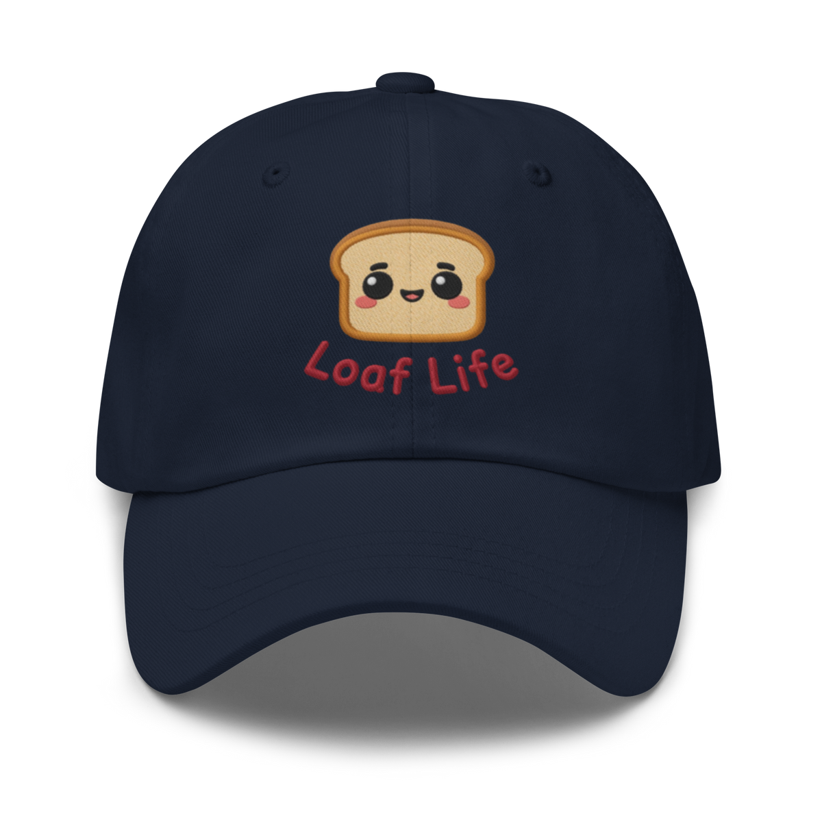 Bread Loaf Smiley V1 | Dad hat Navy Apparel > Hats & Caps ZomaModa
