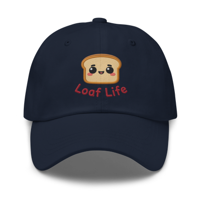 Bread Loaf Smiley V1 | Dad hat Navy Apparel > Hats & Caps ZomaModa