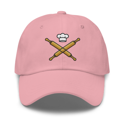 Rolling Pin Crossed V4 | Dad hat Pink Apparel > Hats & Caps ZomaModa