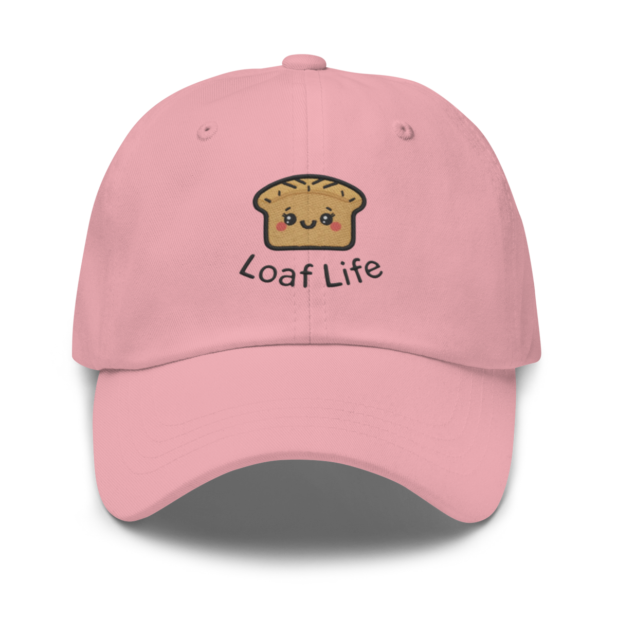 Bread Loaf Smiley V2 | Dad hat Pink Apparel > Hats & Caps ZomaModa